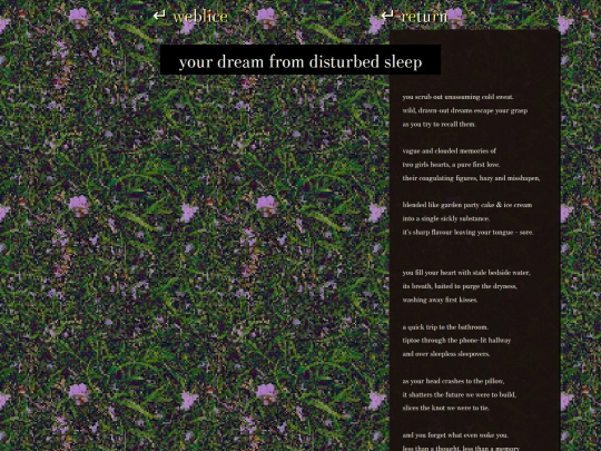 writings/staledream screenshot