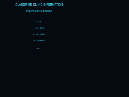 versions screenshot