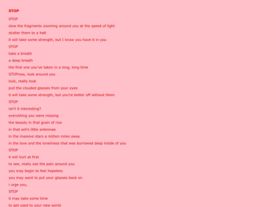 DigitalManifestosText/Stop screenshot
