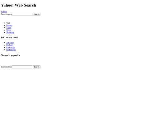 YahooSearch screenshot