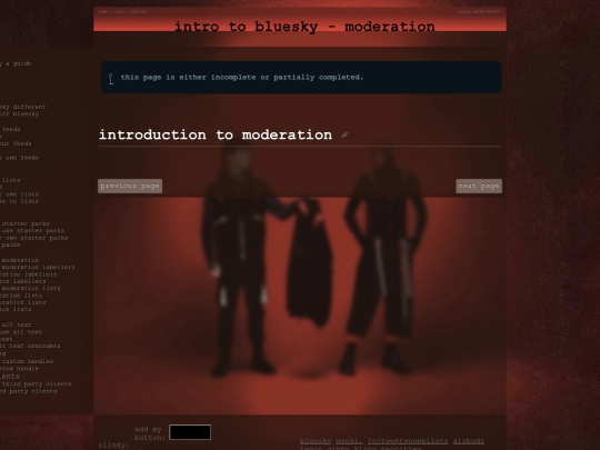intro-to-bluesky/moderation screenshot