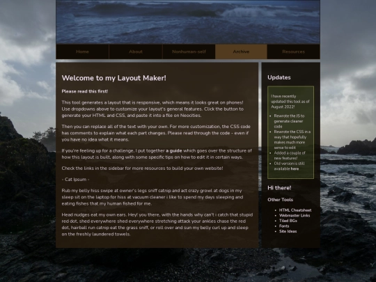 archive screenshot