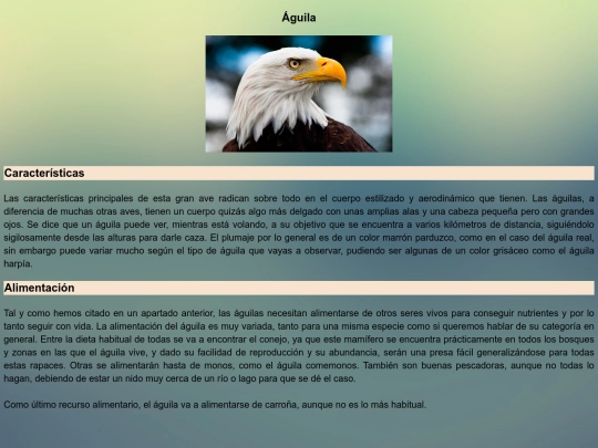 Tarea/aguila screenshot