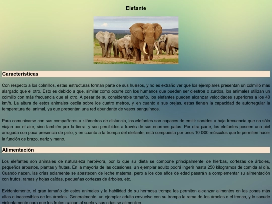 Tarea/elefante screenshot