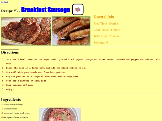 Sausage screenshot
