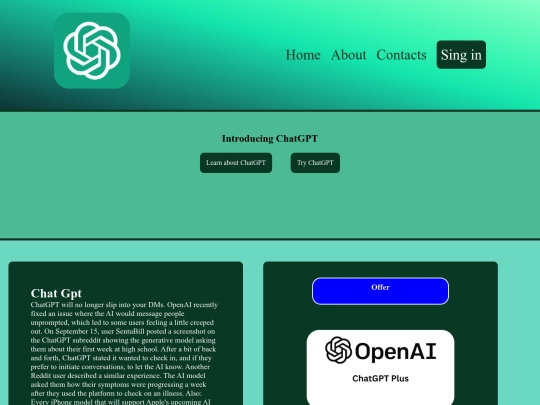 My site screenshot