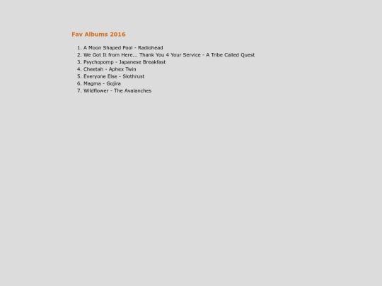 fav/albums/2016 screenshot