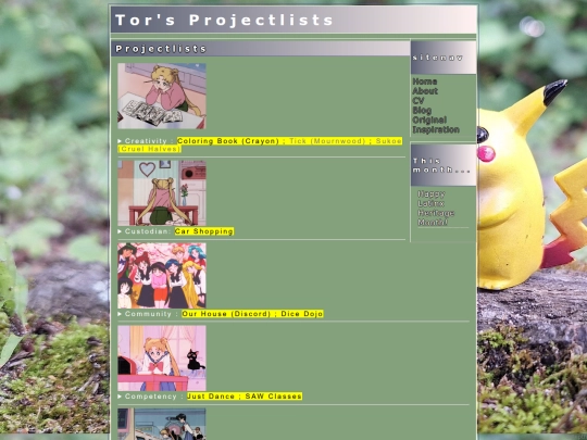 projectlist screenshot