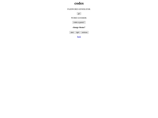 codes screenshot