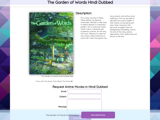 The-garden-of-words-hindi-dubbed screenshot