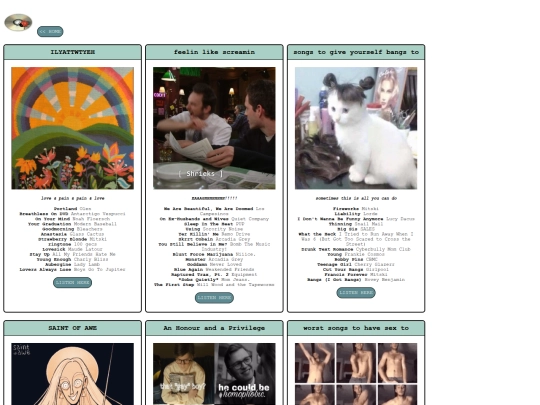 creation/playlists screenshot