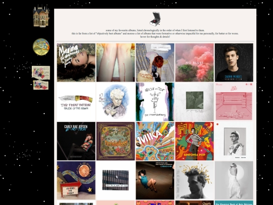 fave/albums screenshot