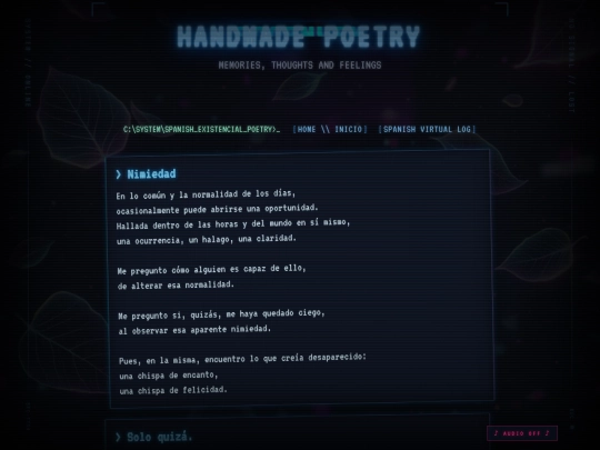 poetry screenshot