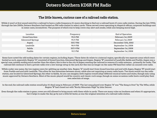 DotseroSouthern/KDSR/KDSRFM screenshot