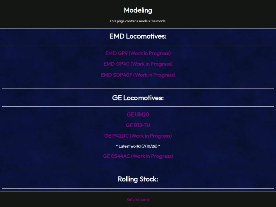 Modeling_Pages/ModelingRedirectPage screenshot