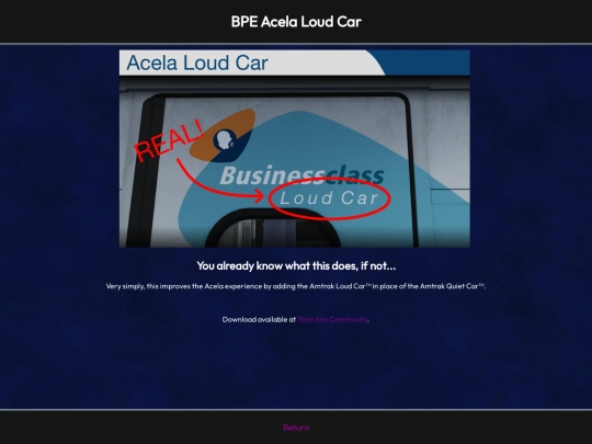 TSW_Modding/TSW_AcelaLoudCar screenshot