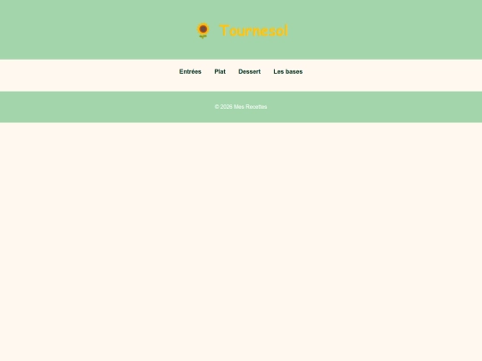 recettes screenshot
