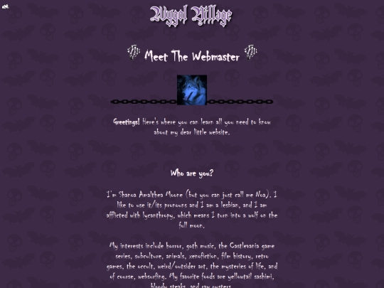 misc/aboutme screenshot