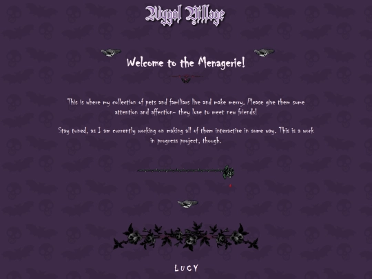 pets/menagerie screenshot