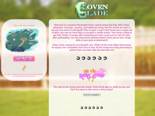 shrines/clovenglade/racetrack screenshot