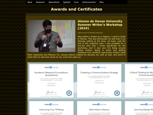 achieve screenshot