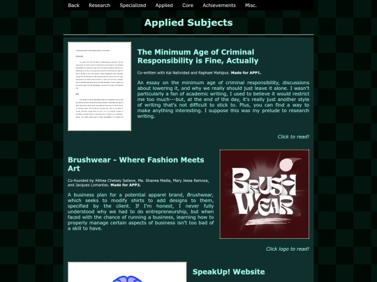 applied screenshot