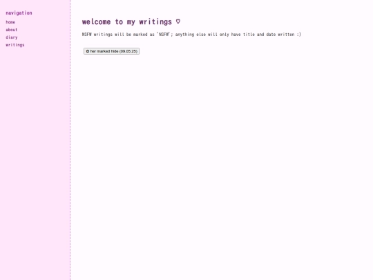 writings screenshot