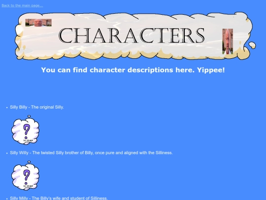 Pages/characters screenshot