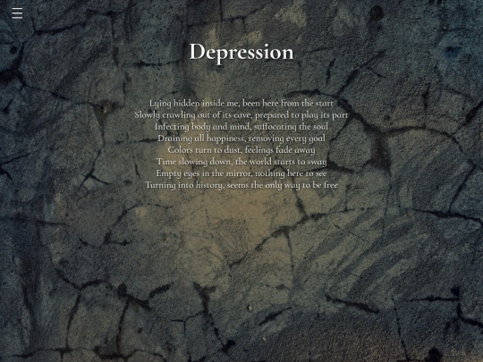 Content/Poems/Depression screenshot
