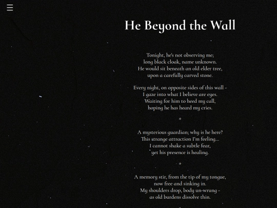 Content/Poems/HeBeyondTheWall screenshot