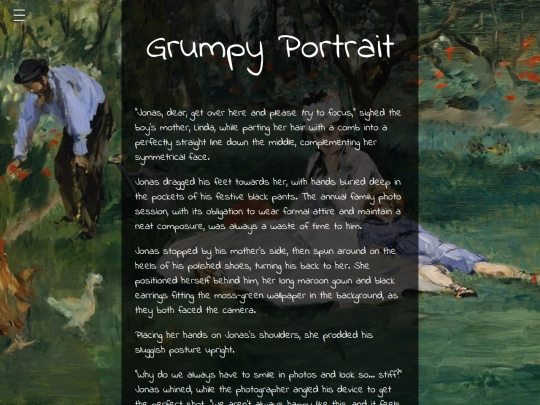 Content/Stories/GrumpyPortrait screenshot