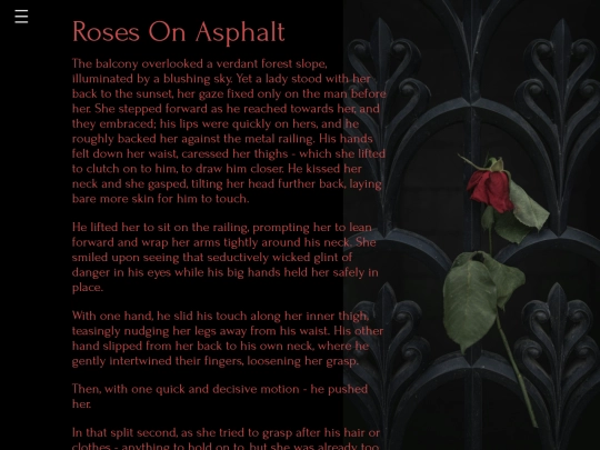Content/Stories/RosesOnAsphalt screenshot