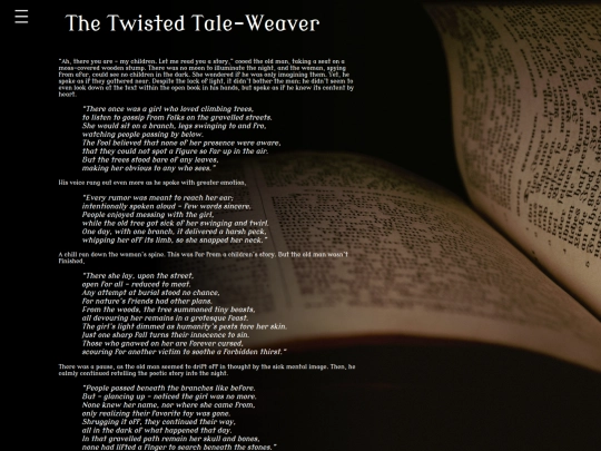Content/Stories/TheTwistedTaleWeaver screenshot