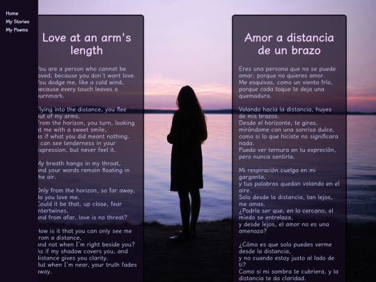 Poems/AmorDesdeLaDistancia screenshot