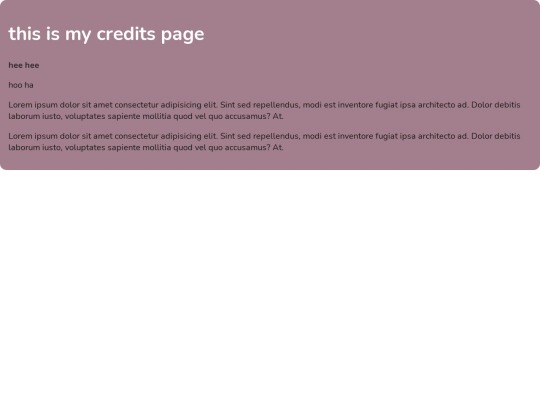 credits screenshot