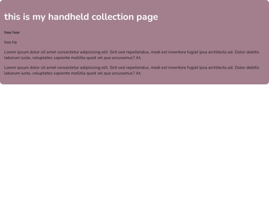 handheld collection screenshot