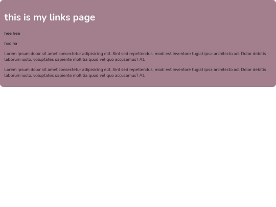 links screenshot