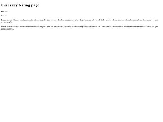 testing screenshot