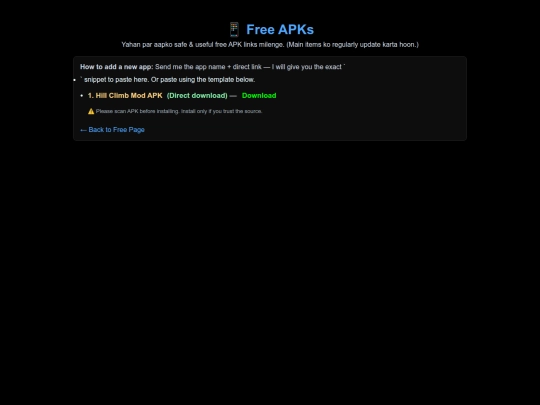 Free-apk screenshot