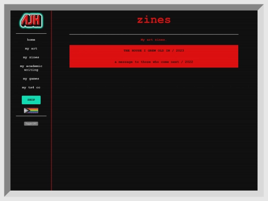 zines screenshot