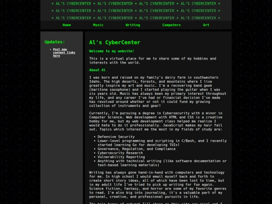 index screenshot