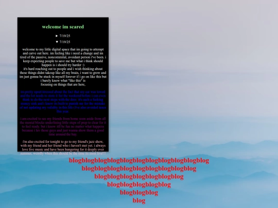 blog screenshot