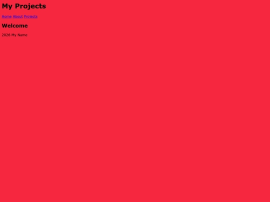 projects screenshot