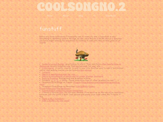 links screenshot