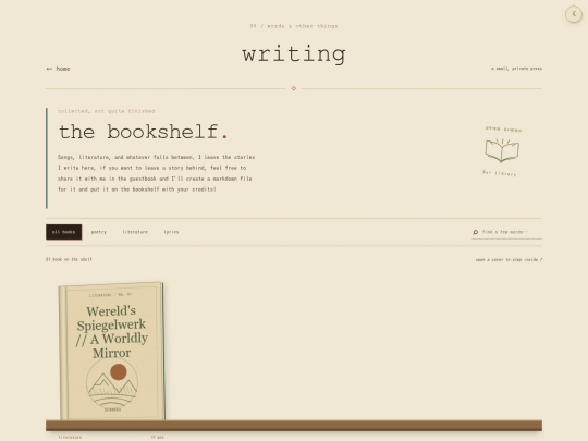 writing screenshot