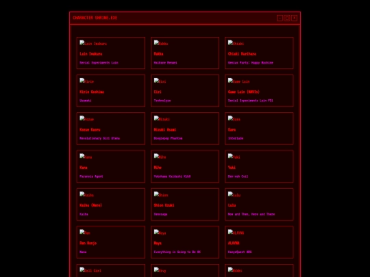 characters screenshot
