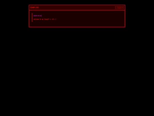 diary screenshot