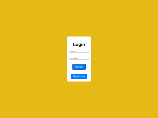 login screenshot