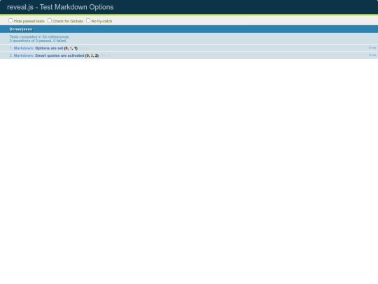 test/test-markdown-options screenshot