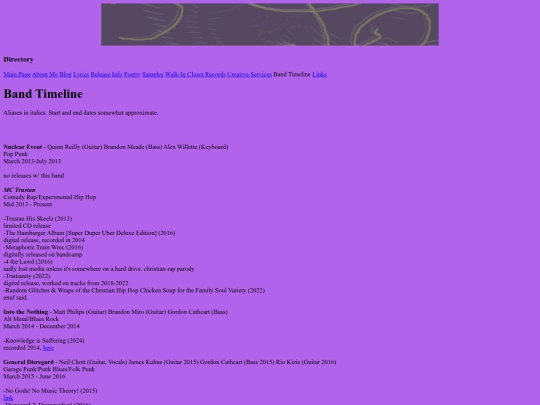 bandtimeline screenshot